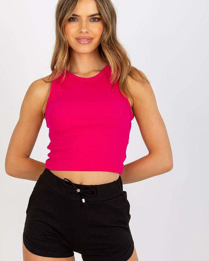 Chic Ribbed Black Tee