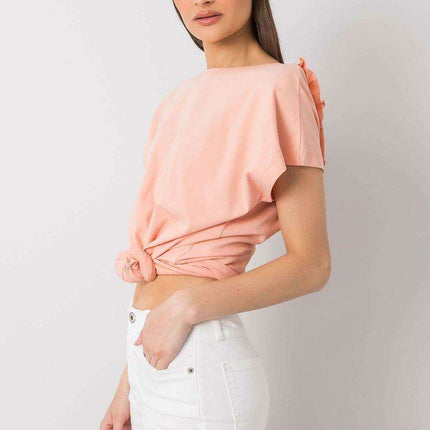 Elegant Ruffled Backless Top