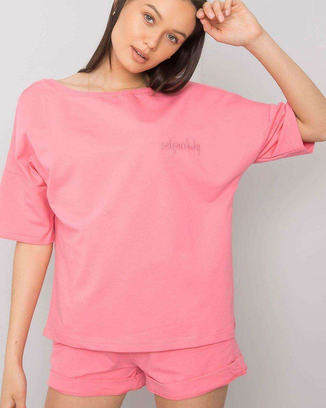 Chic Summer Cotton Outfit with Relaxed Blouse and Matching Shorts