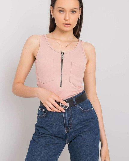 Chic Italian Summer Zip T Shirt From Italy Moda For Women