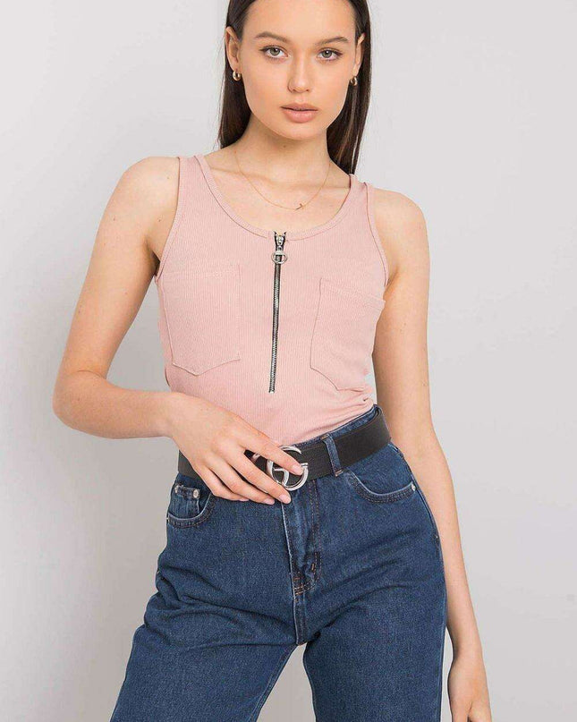 Chic Italian Summer Zip T Shirt From Italy Moda For Women