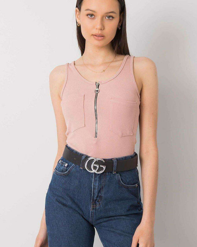 Chic Italian Summer Zip T Shirt From Italy Moda For Women