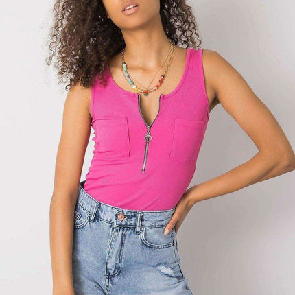 Chic Italian Summer Zip T Shirt From Italy Moda For Women