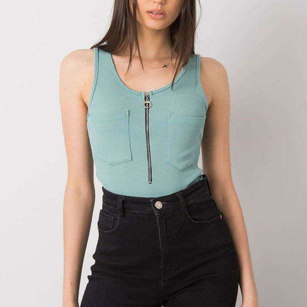 Chic Italian Summer Zip T Shirt From Italy Moda For Women