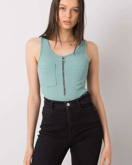 Chic Italian Summer Zip T Shirt From Italy Moda For Women