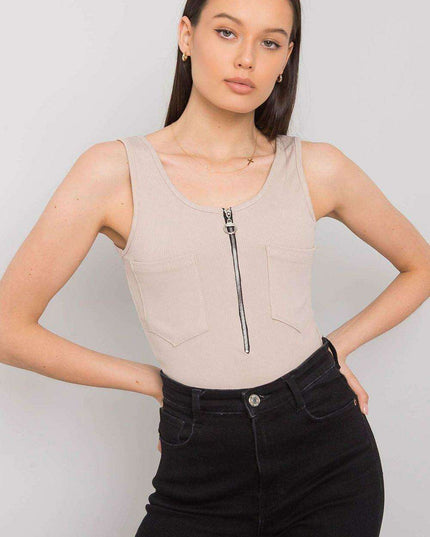 Chic Italian Summer Zip T Shirt From Italy Moda For Women