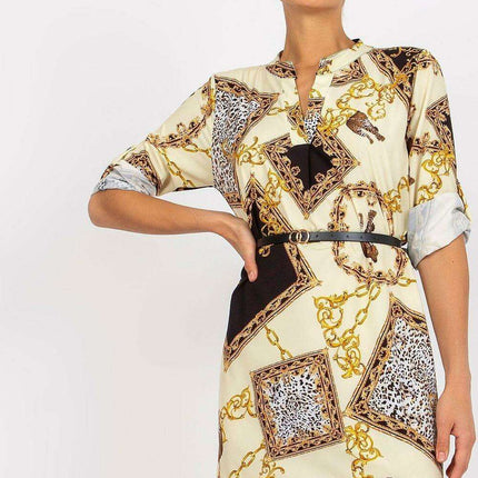 Chic Italian Belted Summer Dress For Women Casual Elegant