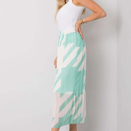 Chic Pleated Summer Skirt With Unique Italian Pattern - Très Elite