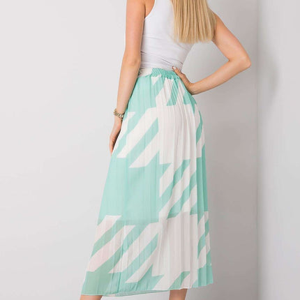 Chic Pleated Summer Skirt With Unique Italian Pattern - Très Elite