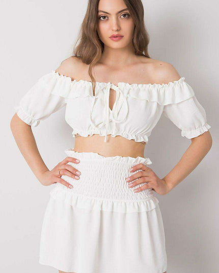 Chic Spanish-Style Tie-Front Top