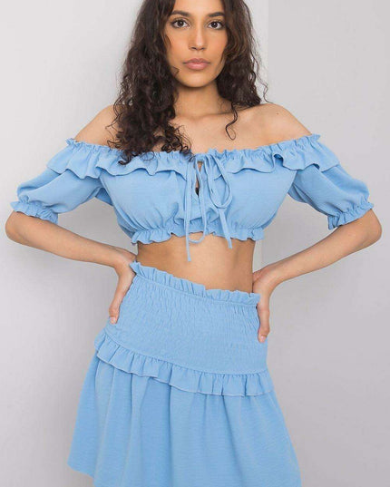 Chic Spanish-Style Tie-Front Top