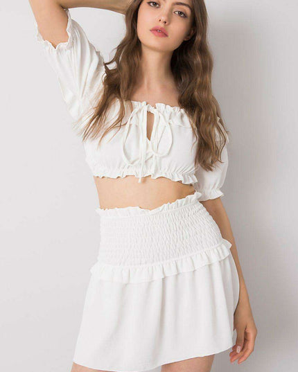 Chic Elastic Waist Summer Mini Skirt