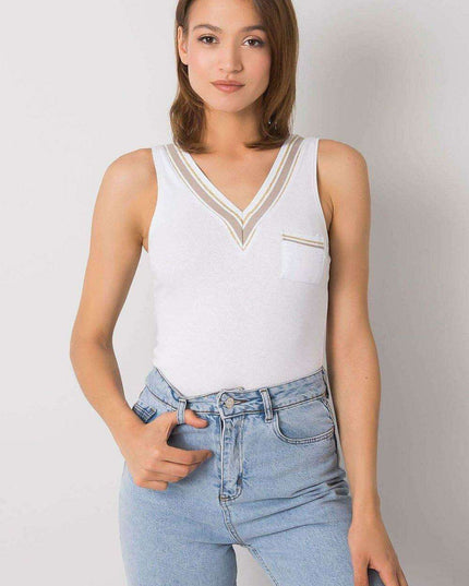 Chic Heart Pocket Cotton Tank Top