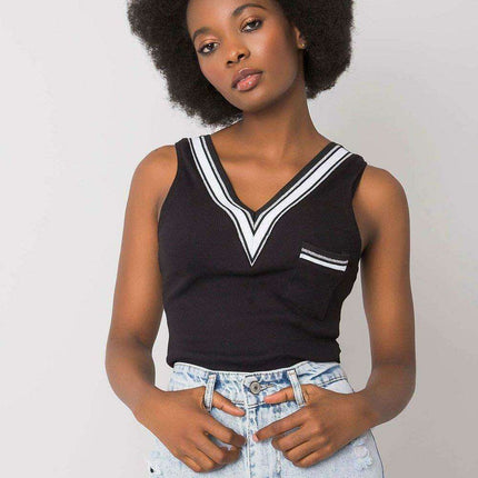 Chic Heart Pocket Cotton Tank Top