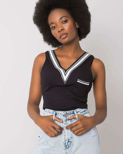 Chic Heart Pocket Cotton Tank Top