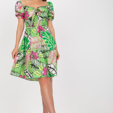 Mediterranean Chic Summer Dress with Spanish Flair Tie - Très Elite