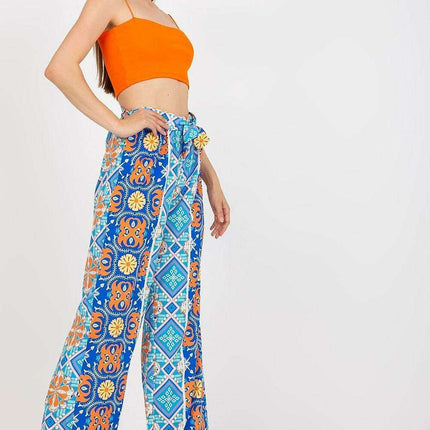 Italian Fashionista Wide Leg Pants Elastic Waistband