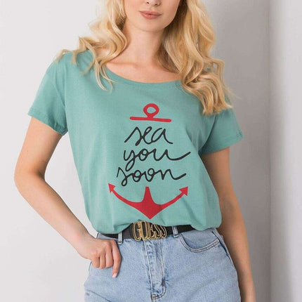 Chic Graphic Print Women's Top