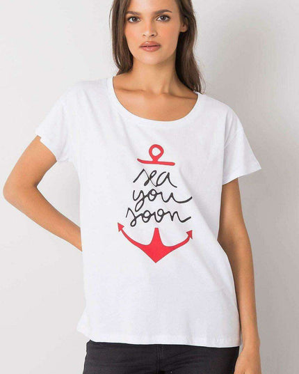 Chic Graphic Print Women's Top