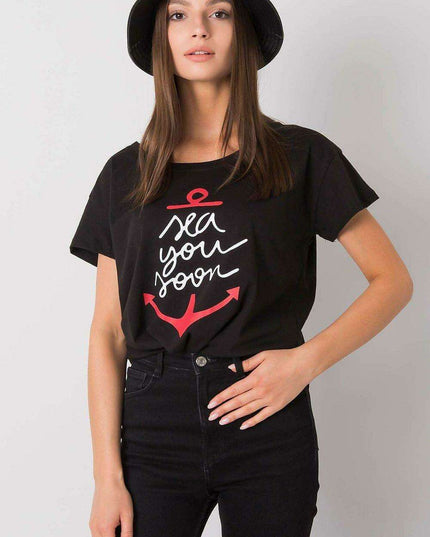 Chic Graphic Print Women's Top