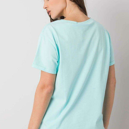 Chic Patterned Cotton Mix Women's Tee