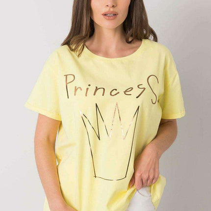 Chic Patterned Cotton Mix Women's Tee