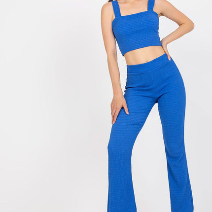 Chic Italian Set Featuring Stylish Top And Wide Leg Pants - Très Elite