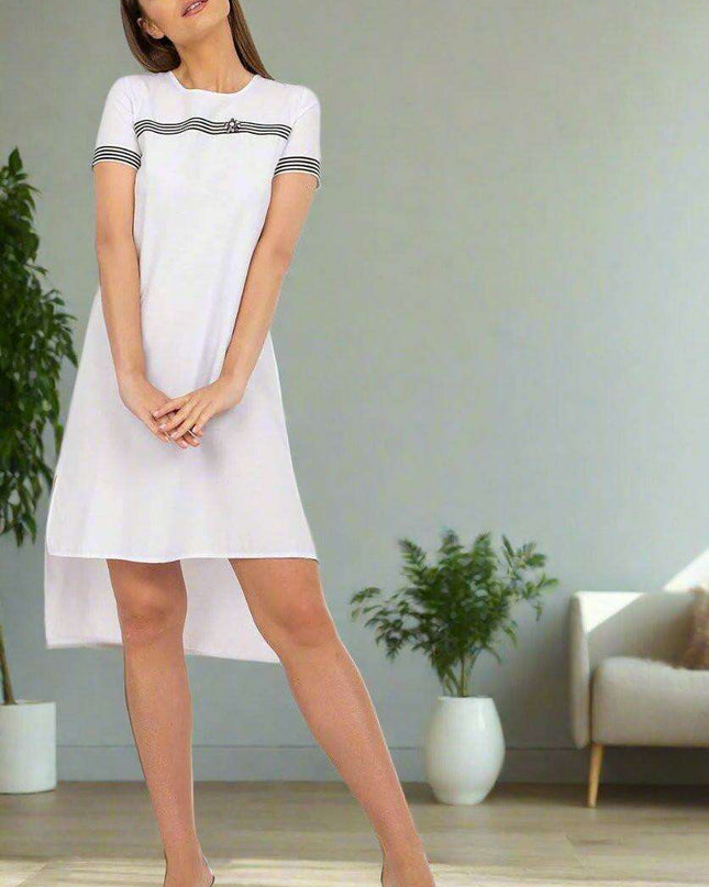 Asymmetrical Elegance: The Cotton Daydress Lakerta