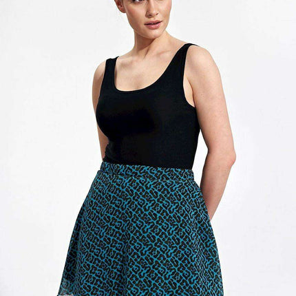 Chic A-Line Mini Skirt with Comfortable Stretch Waistband