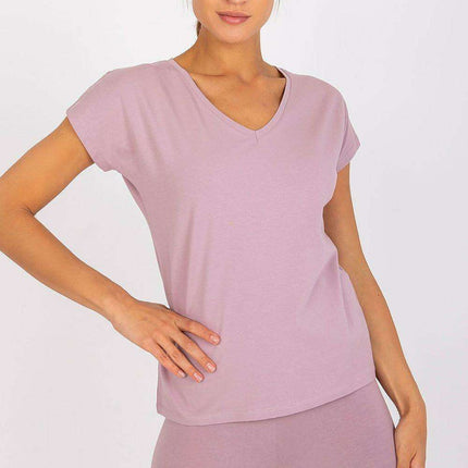 Charming Heart Neckline Cotton T-Shirt for Casual Elegance