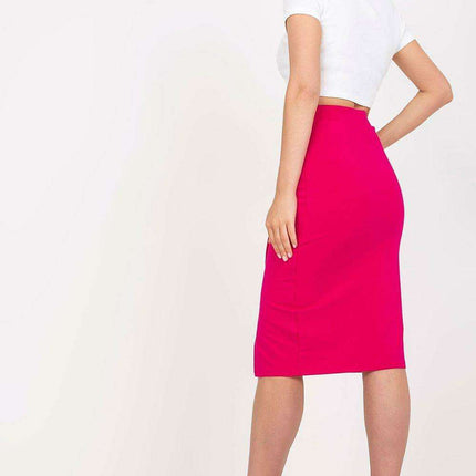 Chic Overlap Front Stretchy Cotton Pencil Skirt for Effortless Elegance