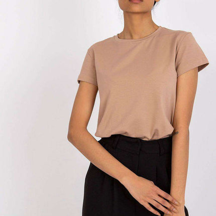 Chic Everyday Comfort: Women's Cotton Blend Short Sleeve Tee