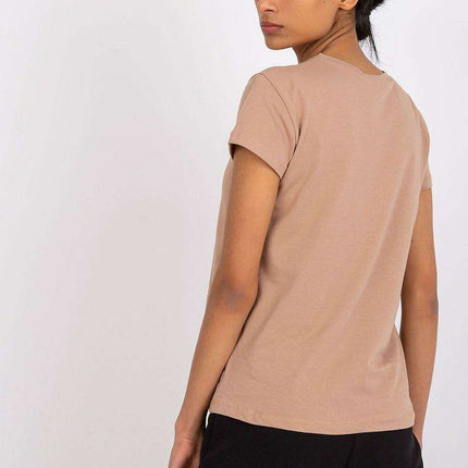Chic Everyday Comfort: Women's Cotton Blend Short Sleeve Tee