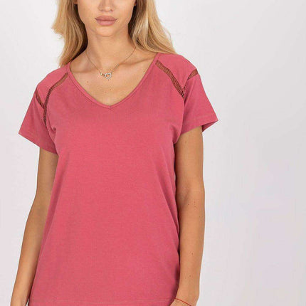 Sweetheart Neckline Short Sleeve Blouse