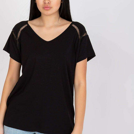 Sweetheart Neckline Short Sleeve Blouse