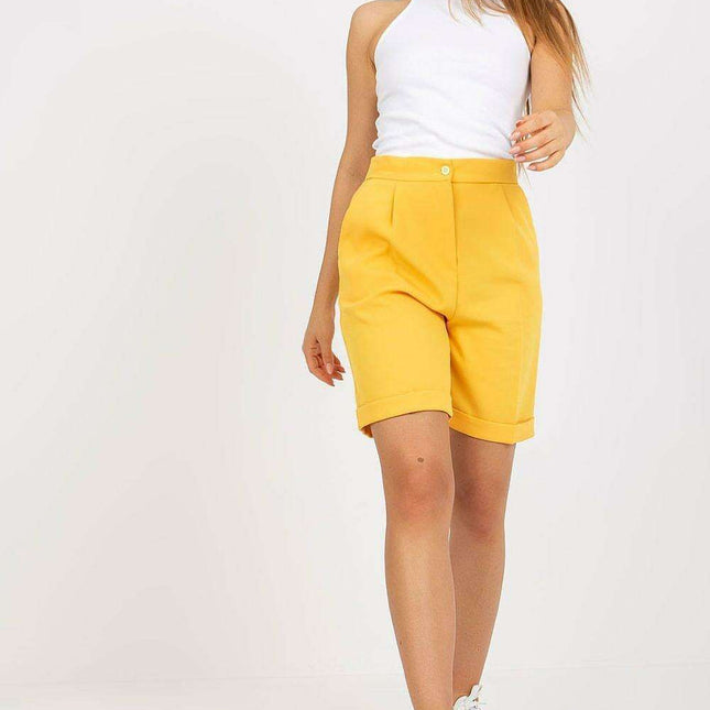 Elevate High-Rise Chic Zipper Shorts