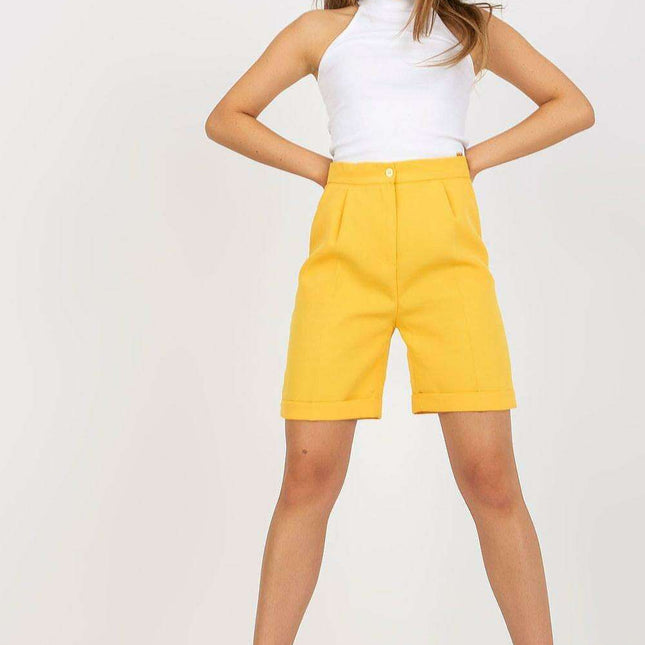 Elevate High-Rise Chic Zipper Shorts