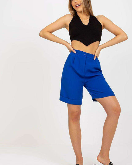 Elevate High-Rise Chic Zipper Shorts