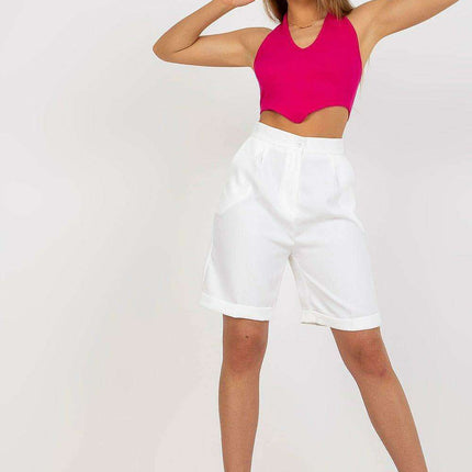 Elevate High-Rise Chic Zipper Shorts