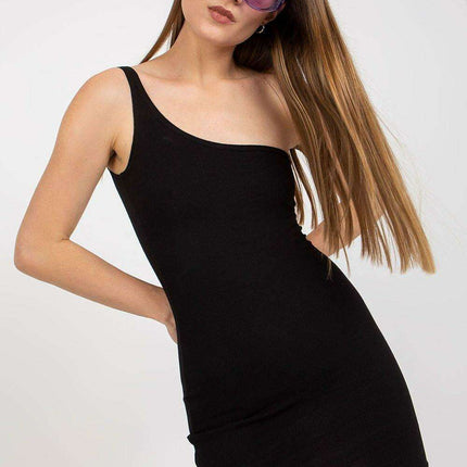 Chic Ribbed One Shoulder Dress For Summer Adventures