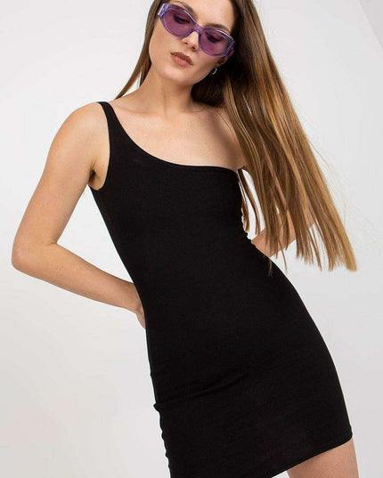 Chic Ribbed One Shoulder Dress For Summer Adventures