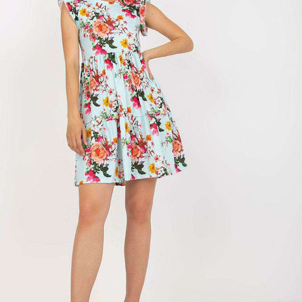 Charming Floral Frill Summer Dress for Outdoor Events