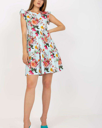 Charming Floral Frill Summer Dress for Outdoor Events