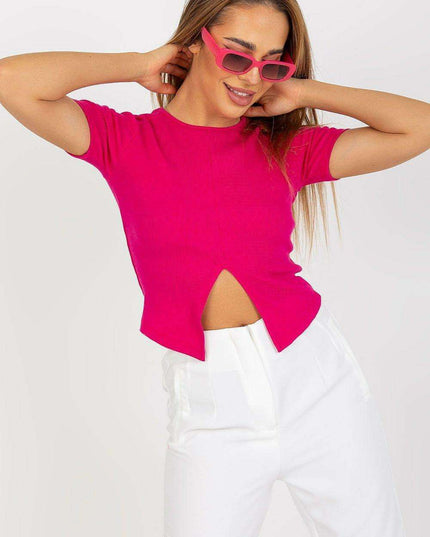 Chic Summer Slit Blouse for Women Elegant European Linen