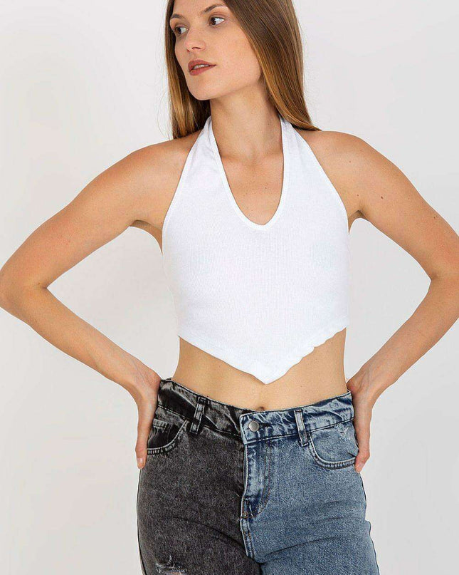 Chic Ribbed Summer Top By Top Rue Paris For Elegant Wardrobe