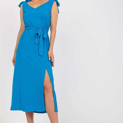 Elegant Parisian Summer Dress With Stylish Front Slit