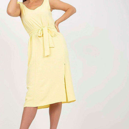 Elegant Parisian Summer Dress With Stylish Front Slit