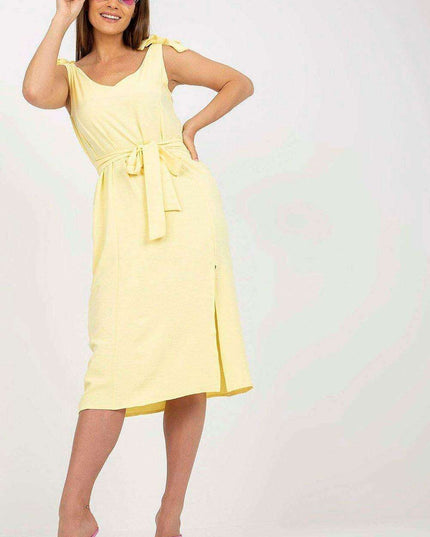 Elegant Parisian Summer Dress With Stylish Front Slit