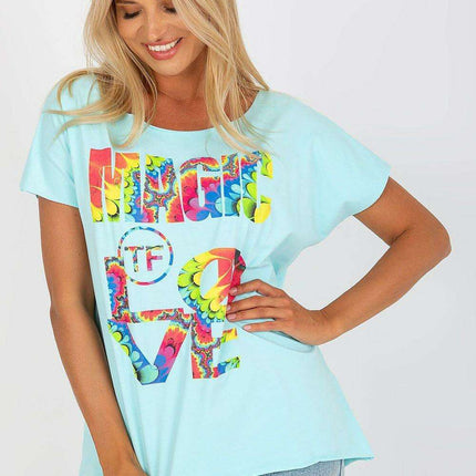 Stylish Patterned Cotton Blend Top