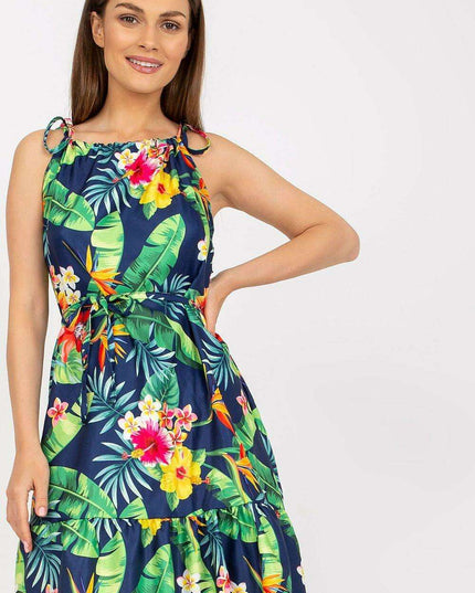 Summer Elegance Ruffle Midi Dress Casual Chic Everyday Wear